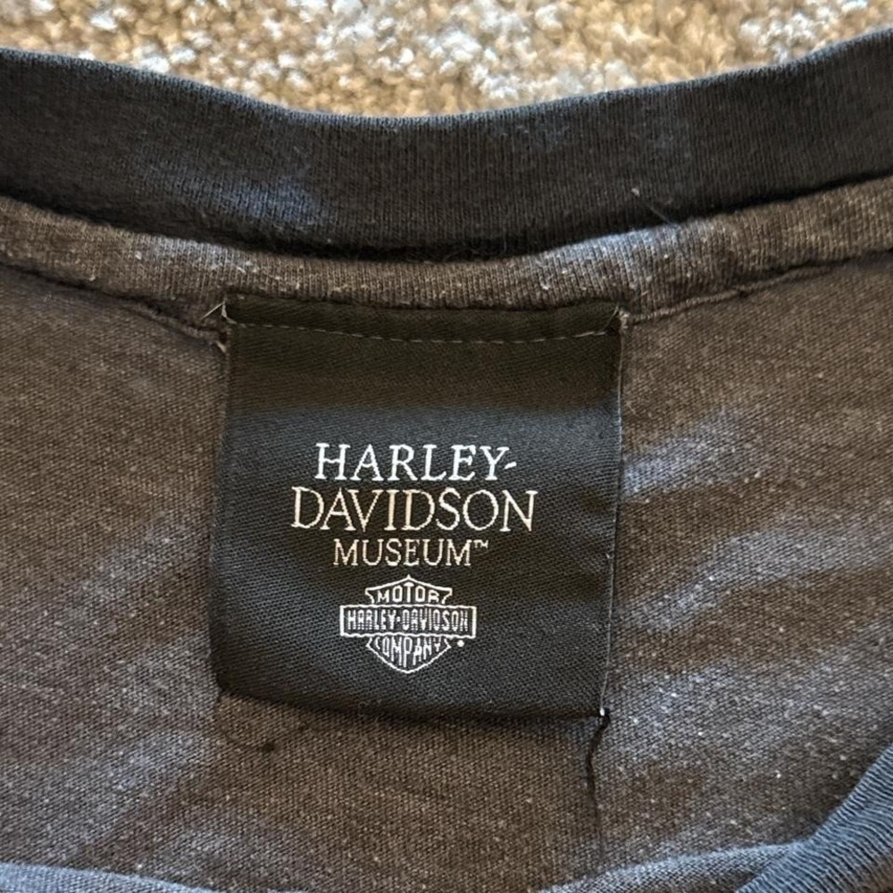 Harley-Davidson Museum T-Shirt Men's XXL Black Short Sleeve Biker Tee - Picture 3 of 8